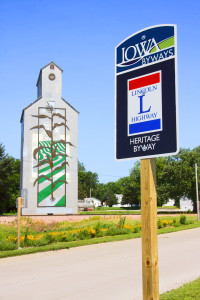 This mural in Woodbine, Iowa honors the "tall corn" state. © Mike Whye